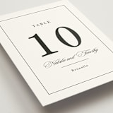 "Sincerity" - Table Numbers in Noir by Kimberly FitzSimons - Detail