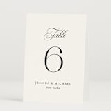 "Empire" - Table Numbers in Cotton by Jennifer Postorino - Folded