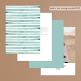 "Tidal Stripe" - Table Numbers in Sky by Katharine Watson - Back of Card Options