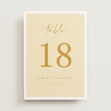 "Ink scribble" - Table Numbers in Honey by Adelyn T. - Front