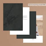 "Modern Squares" - Table Numbers in Flamingo by FRANI - Back of Card Options