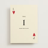 "Red Hearts" - Table Numbers in Champagne by Helena Vitto - Front