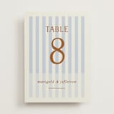 "Stripes" - Table Numbers in Wave by Kelly Watkins - Front