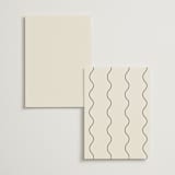 "Floral Emblem" - Table Numbers in Cream by Baumbirdy - Back of Card Options