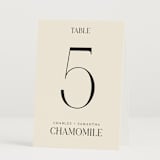 "Floral Emblem" - Table Numbers in Cream by Baumbirdy - Folded