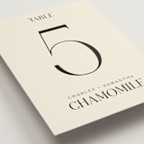 "Floral Emblem" - Table Numbers in Cream by Baumbirdy - Detail