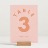 "Bubblegum" - Table Numbers in Candy by Catherine Culvenor - Displayed (stand not included)