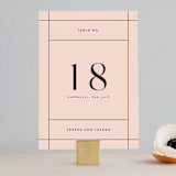 "The Grid" - Table Numbers in Rosebud by Mansi Verma - Front