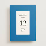 "Swirl Frame" - Table Numbers in Cobalt by mo kelley - Front