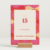 "Pop love" - Table Numbers in New York by Bethania Lima - Displayed (stand not included)