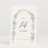 "Hydrangea" - Table Numbers in Toscana by Claudia Orengo - Folded