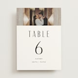 "photo" - Table Numbers in Snow by Lori Wemple - Front