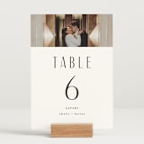 "photo" - Table Numbers in Snow by Lori Wemple - Displayed (stand not included)