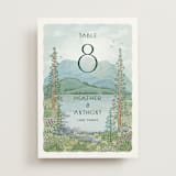 "Sierra" - Table Numbers in Spruce by Paper Sun Studio - Front