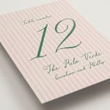 "Whimsical Hand Illustrated Crest" - Table Numbers in Peony by Jackie Crawford - Detail