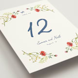 "Wildflower Romance" - Table Numbers in Ivory by frau brandt - Detail
