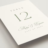 "Chic Script" - Table Numbers in Garden by Kelly Schmidt - Detail
