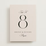 "Sibonie" - Table Numbers in Ivory by Melanie Kosuge - Front