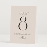 "Sibonie" - Table Numbers in Ivory by Melanie Kosuge - Folded