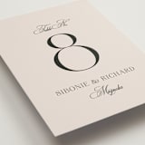 "Sibonie" - Table Numbers in Ivory by Melanie Kosuge - Detail