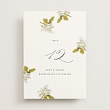 "Limelight" - Table Numbers in Linen by Olivia Kanaley Inman - Front