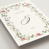 "Ornate" - Table Numbers in Peony by Sarah Knight - Detail