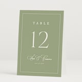 "Greenwood" - Table Numbers in Garden by Kelly Schmidt - Folded