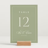 "Greenwood" - Table Numbers in Garden by Kelly Schmidt - Displayed (stand not included)