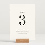 "Have and Hold" - Table Numbers in Porcelain by Eric Clegg - Displayed (stand not included)