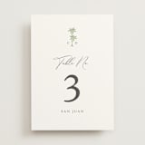 "Palm Monogram" - Table Numbers in Leaf by Olivia Raufman - Front
