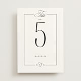 "Black Tie Elegance" - Table Numbers in Tuxedo by Nicoletta Savod - Front