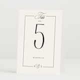"Black Tie Elegance" - Table Numbers in Tuxedo by Nicoletta Savod - Folded