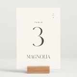 "Clarity" - Table Numbers in Diamond by Heather Cairl - Displayed (stand not included)