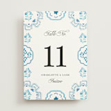 "Almafi" - Table Numbers in Cerulean by Itsy Belle Studio - Front