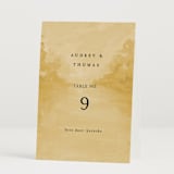 "Silhouette" - Table Numbers in Sunrise by Lindsay Megahed - Folded