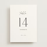 "modern classic" - Table Numbers in Jasmine by Pippa Shaw - Front