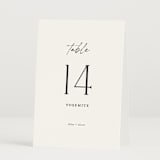 "modern classic" - Table Numbers in Jasmine by Pippa Shaw - Folded