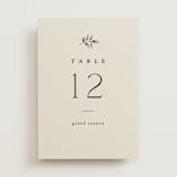 "White Oak" - Table Numbers in Dove by Amy Kross - Front