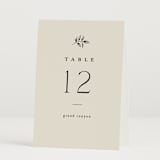 "White Oak" - Table Numbers in Dove by Amy Kross - Folded