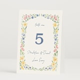 "Meadow Whisper" - Table Numbers in Meadow by Petra Kern - Folded