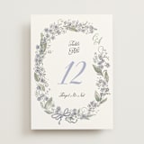 "Forget Me Nots" - Table Numbers in Violet by Jenna Holcomb - Front