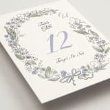 "Forget Me Nots" - Table Numbers in Violet by Jenna Holcomb - Detail