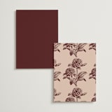 "Museum" - Table Numbers in Burgundy by Nazia Hyder - Back of Card Options