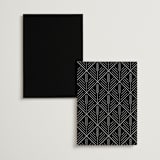 "Embellished Note" - Table Numbers in Tuxedo by tuldok - Back of Card Options