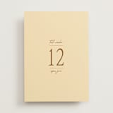 "Classic and Floral" - Table Numbers in Bark by Jen Ramsey - Front