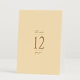 "Classic and Floral" - Table Numbers in Bark by Jen Ramsey - Folded