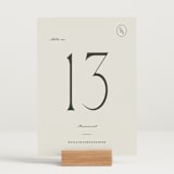 "Hayes" - Table Numbers in Forest by Blustery August - Displayed (stand not included)