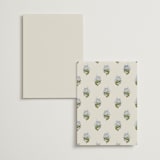 "Blockprint" - Table Numbers in Almond by Olivia Kanaley Inman - Back of Card Options