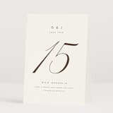 "Side by Side" - Table Numbers in Tuxedo by Orasie - Folded