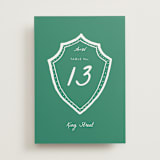 "Palm Tree Crest" - Table Numbers in Palm by Erika Firm - Front